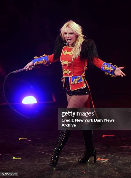 Britney Spears kicks off her Circus Tour at the New Orleans Arena.