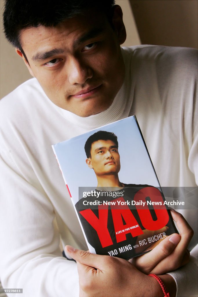 The Houston Rockets' Yao Ming is at the Trump International