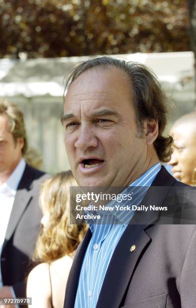 James Belushi is on hand at Lincoln Center for ABC-TV's upfront, an annual event for the television network to pitch its new Fall program lineup to...