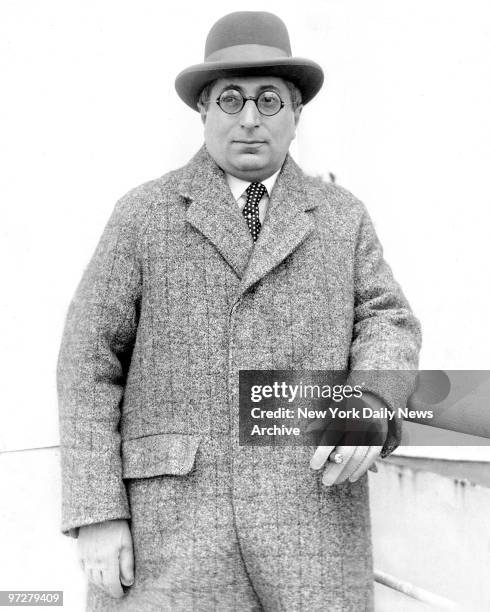 Louis B. Mayer, Metro-Golwyn-Mayer Picture Company returning from production of "Ben Hur".