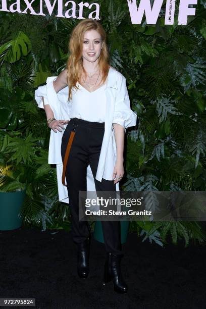 Katherine McNamara attends Max Mara WIF Face Of The Future at Chateau Marmont on June 12, 2018 in Los Angeles, California.