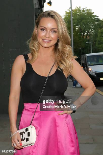 Ola Jordan attending Lizzie Cundys 48th Birthday party at Caramel sighting on June 12, 2018 in London, England.