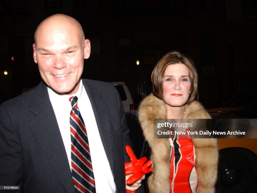 James Carville and wife Mary Matalin at the Archdiocesan Cathedral of