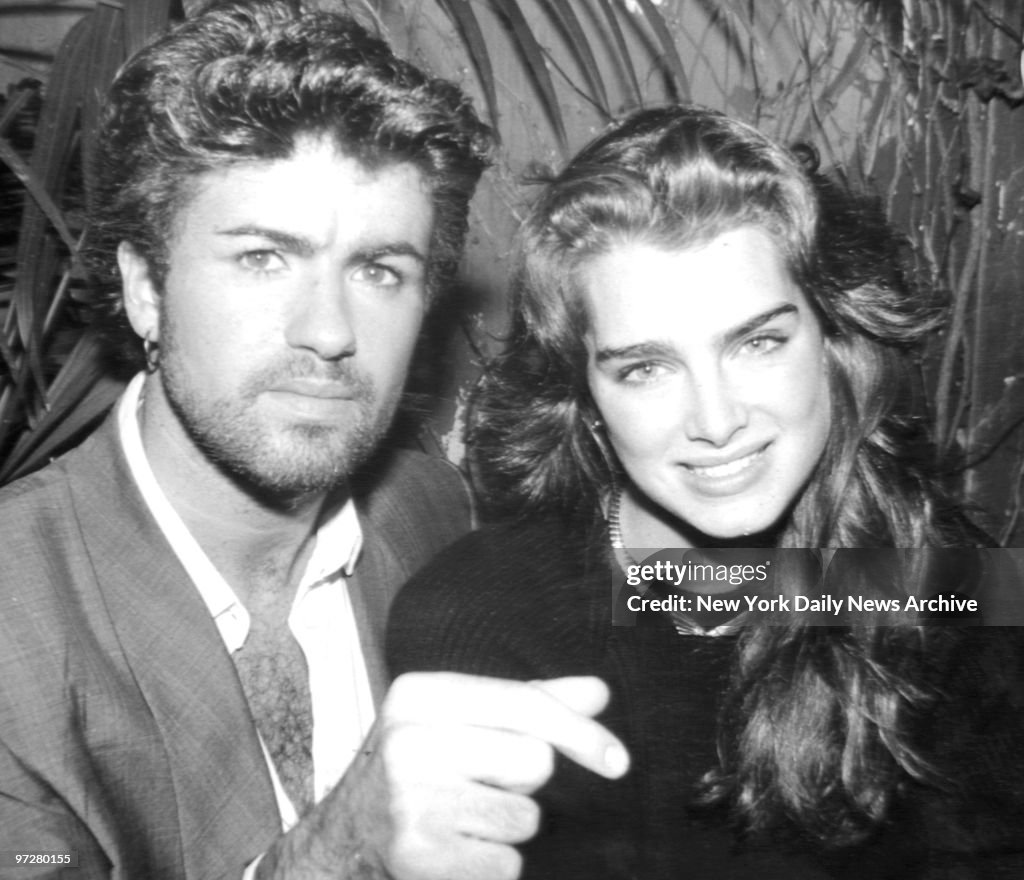 Brooke Shields and George Michael.