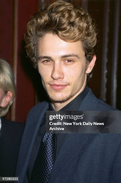 James Franco is on hand for a party at Le Cirque after a screening of the TV movie "James Dean." He has the title role in the film.