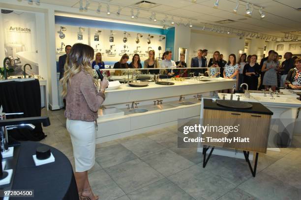 Personality Alison Victoria attends Kohhler Celebrates Design Trends with Alison Victoria on June 12, 2018 in Chicago, Illinois.