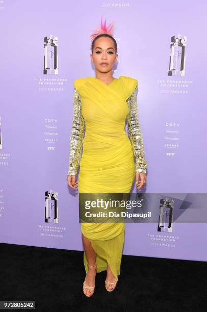 Singer Rita Ora attends 2018 Fragrance Foundation Awards at Alice Tully Hall at Lincoln Center on June 12, 2018 in New York City.