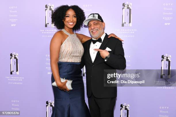 Fragrance Influencer Tiff Benson and Vlogger, Brooklyn Fragrance Lover Carlos Powell attend 2018 Fragrance Foundation Awards at Alice Tully Hall at...