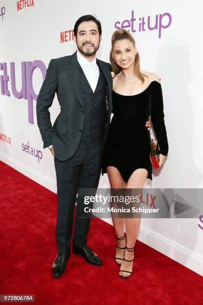 Producer Justin Nappi and Ingrida Nappi attend a special screening of the Netflix film "Set It Up" at AMC Lincoln Square Theater on June 12, 2018 in...