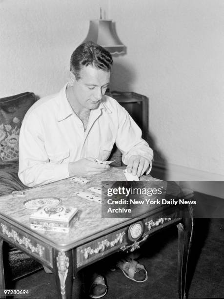 Lou Gehrig at home