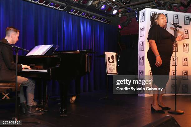 Jeff Cubeta and Aisha de Haas attend The Single Parent Resource Center's Spring Celebration at Laurie Beechman Theater on June 12, 2018 in New York...