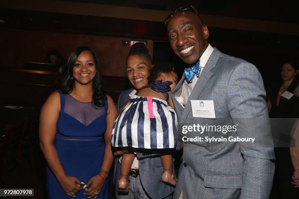 Teresa Ruiz, Sijara Eubanks and Spencer Seabrook attend The Single Parent Resource Center's Spring Celebration at Laurie Beechman Theater on June 12,...