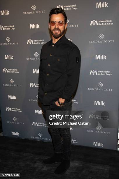 Justin Theroux attends the International Medical Corps Summer Benefit at Milk Studios on June 12, 2018 in New York City.