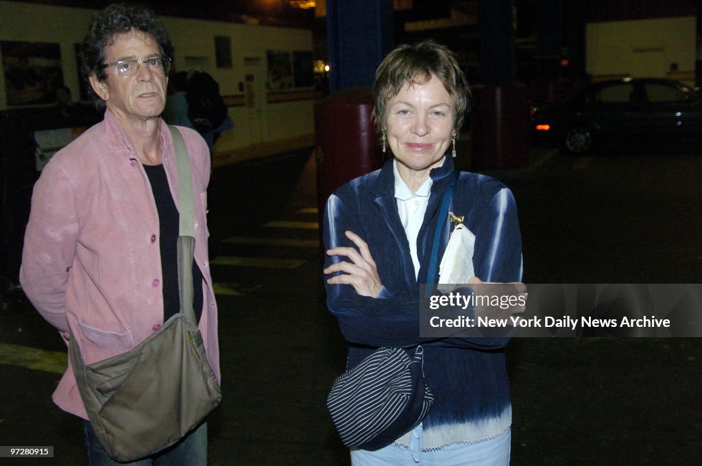 Lou Reed Wife Lou Reed and Laurie Anderson are on hand for a 75th Birthday Tribute ...