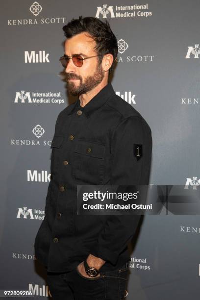 Justin Theroux attends the International Medical Corps Summer Benefit at Milk Studios on June 12, 2018 in New York City.