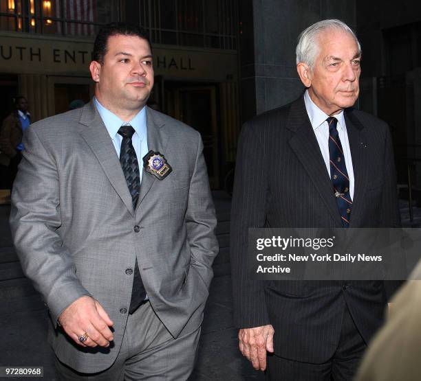 Brooke Astor's son Anthony D. Marshall is walked into court . He and an attorney Francis Morrissey have been indicted for swindling Mrs. Astor out of...