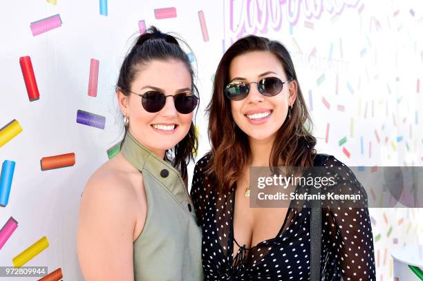 Marina Desouza Devin Brugman attend MAC Cosmetics Oh Sweetie Lipcolour Launch Party in Beverly Hills on June 12, 2018 in Beverly Hills, California.