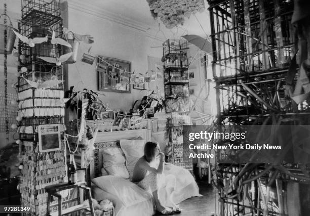 Nan Breidenstein in her room at Chelsea Hotel. Chelsea Hotel.