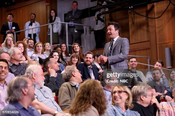 Writers Guild Panel -- Pictured: Host Jimmy Fallon during an FYC Panel on June 12, 2018 --