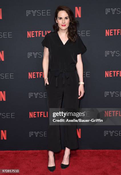 Actress Michelle Dockery attends #NETFLIXFYSEE For Your Consideration Event For 'Godless' at Netflix FYSEE At Raleigh Studios on June 9, 2018 in Los...