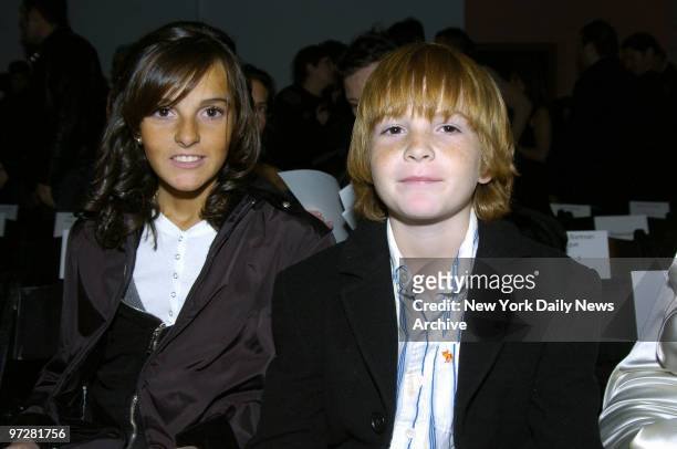 Ford models, Ariana and Dakota Lohan, attend the 25th annual Ford Supermodel of the World contest at Sky Light Studios.