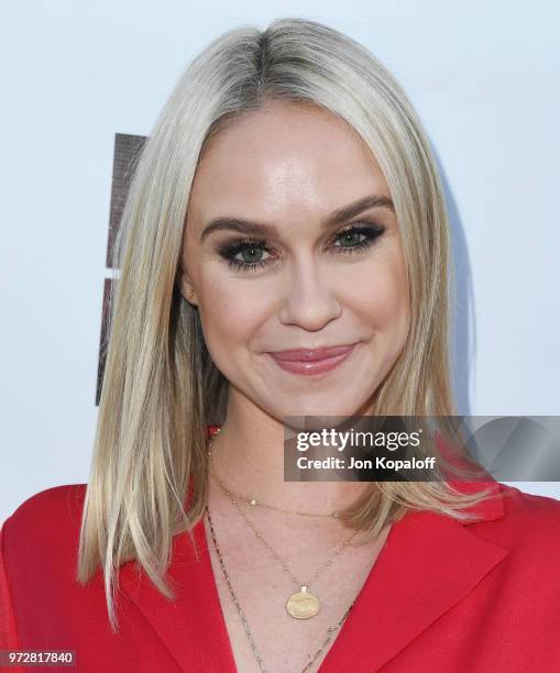 Becca Tobin attends "Billy Boy" Los Angeles Premiere at Laemmle Music Hall on June 12, 2018 in Beverly Hills, California.