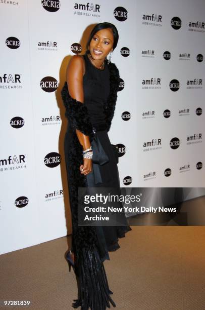Naomi Campbell attends a benefit at Sotheby's to posthumously recognize photographer Herb Ritts for his work and activism. In honor of Ritts,...
