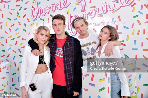 Caro Daur and guests attend MAC Cosmetics Oh Sweetie Lipcolour Launch Party in Beverly Hills on June 12, 2018 in Beverly Hills, California.