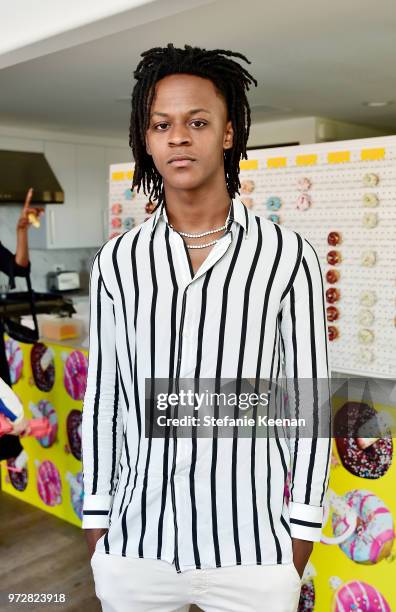 Myles O'Neal attends MAC Cosmetics Oh Sweetie Lipcolour Launch Party in Beverly Hills on June 12, 2018 in Beverly Hills, California.