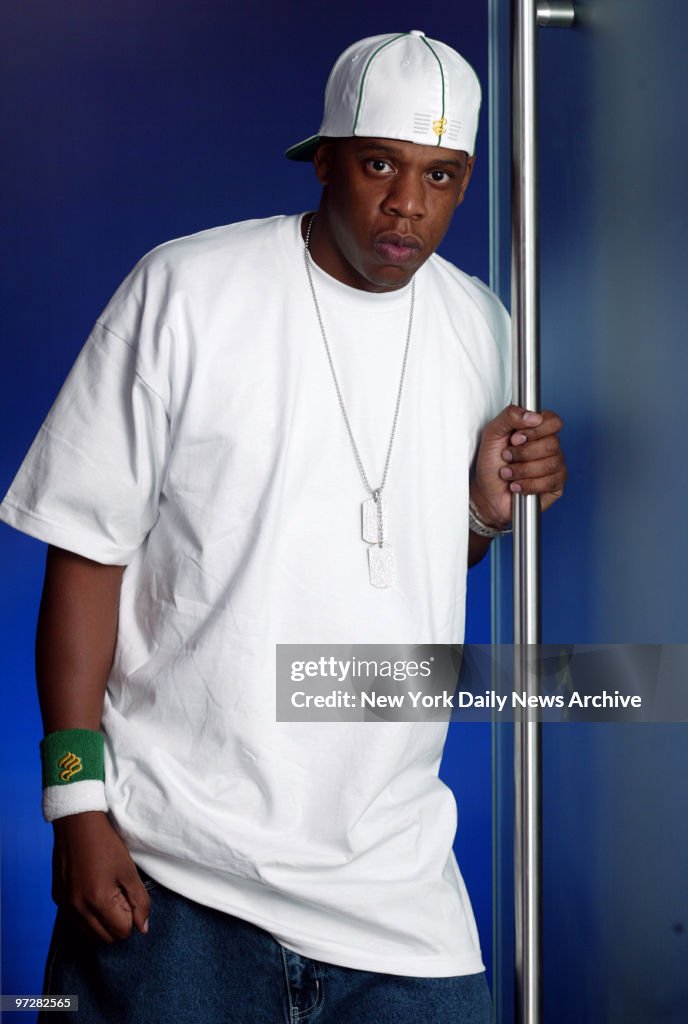 Jay Z Vip Riser Jay Z in the doorway of the VIP room of his new sports club, 40/40 at ...