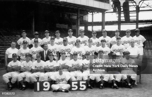 Brooklyn Dodgers team photo, 1955.