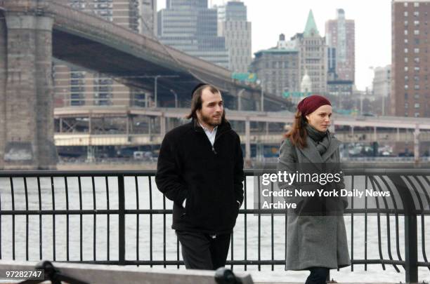Natalie Portman filming the movie " New York I Love You" a movie consisting of short stories. This scene is filmed in the State Park under the Bklyn...