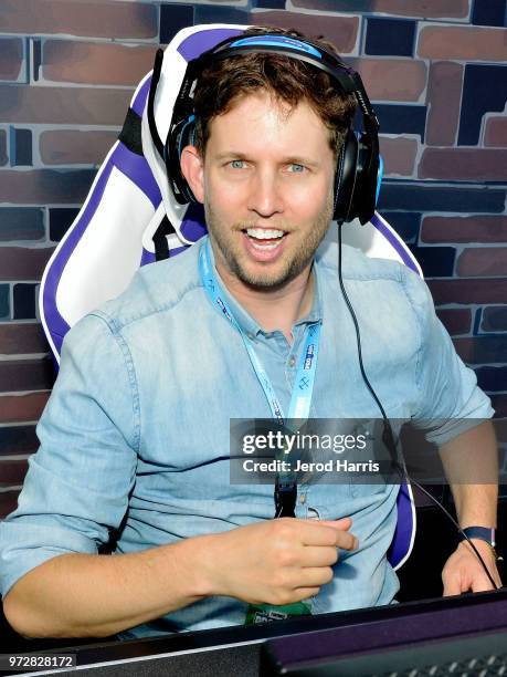 Actor Jon Heder attends Fortnight F Cancer Celebrity Pro Am on June 12, 2018 in Los Angeles, California.