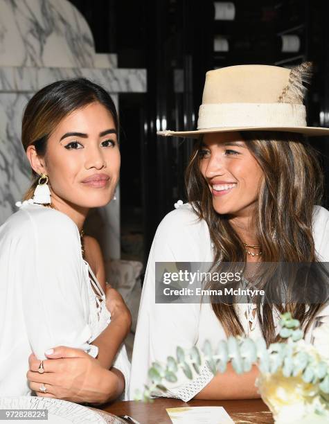 Jill Wallace and Rocky Barnes attend Summer '18 Box of Style by Rachel Zoe Soiree at Hotel Bel Air on June 12, 2018 in Los Angeles, California.