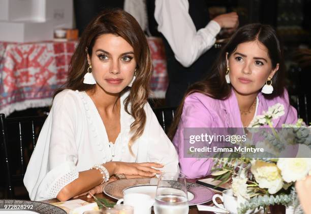 Annabelle Fleur and Paola Alberdi attend Summer '18 Box of Style by Rachel Zoe Soiree at Hotel Bel Air on June 12, 2018 in Los Angeles, California.