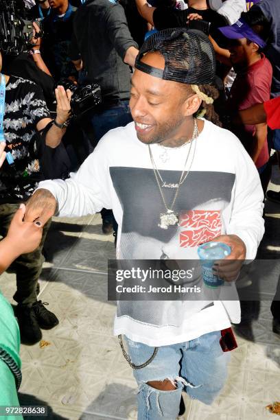 Ty Dolla Sign attends Fortnight F Cancer Celebrity Pro Am on June 12, 2018 in Los Angeles, California.