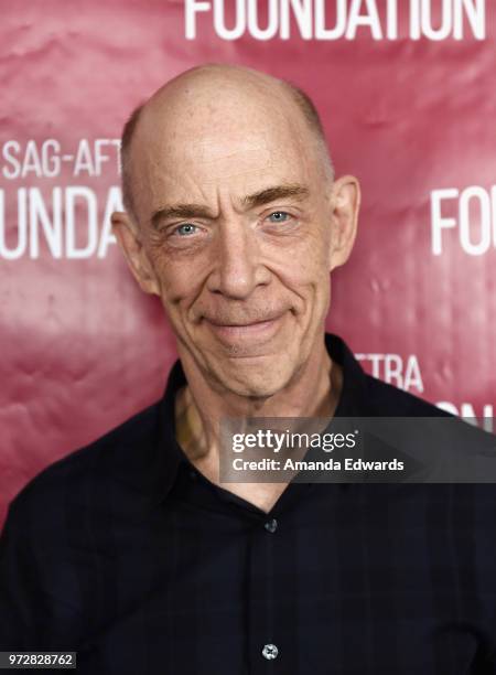 Actor J.K. Simmons attends the SAG-AFTRA Foundation Conversations screening of "Counterpart" at the SAG-AFTRA Foundation Screening Room on June 12,...