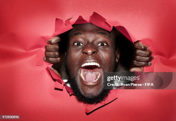 Victor Moses of Nigeria poses during the official FIFA World Cup 2018 portrait session at on June 12, 2018 in Yessentuki, Russia.