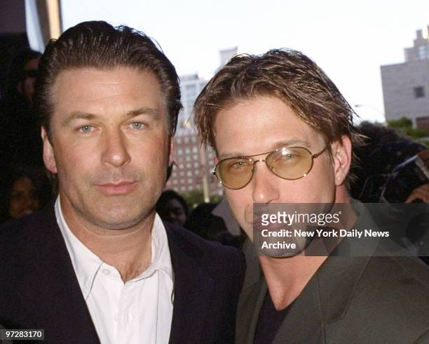 Brothers Alec Baldwin and Stephen Baldwin are on hand for the New York season premiere of the TV series "Sex and the City" at the Loews Cineplex...