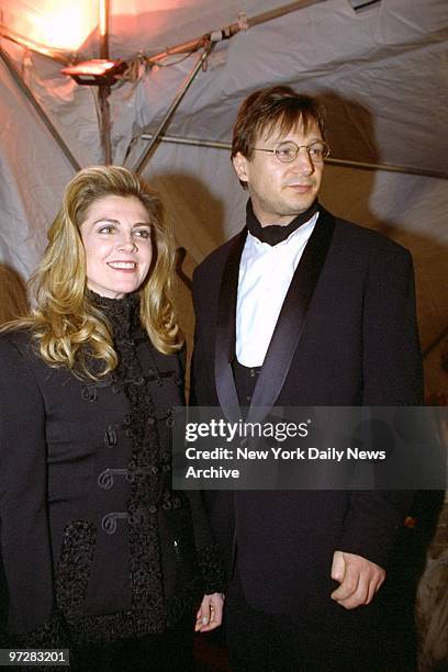 Natasha Richardson and Liam Neeson attending the CFDA Awards at Lincoln Center.