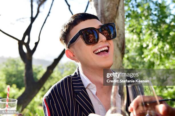 Guest attends MAC Cosmetics Oh Sweetie Lipcolour Launch Party in Beverly Hills on June 12, 2018 in Beverly Hills, California.