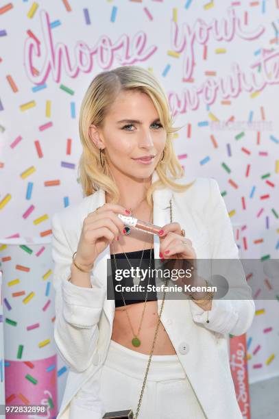 Caro Daur attends MAC Cosmetics Oh Sweetie Lipcolour Launch Party in Beverly Hills on June 12, 2018 in Beverly Hills, California.