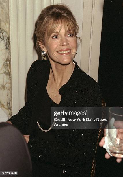 Jane Fonda attending UN Association Global Leadership Award dinner at the Waldorf-Astoria.
