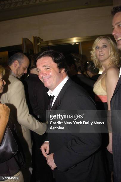 Nathan Lane arrives at the Bernard B. Jacobs Theatre on W. 45th St. For the opening night performance of the Broadway musical "Martin Short: Fame...