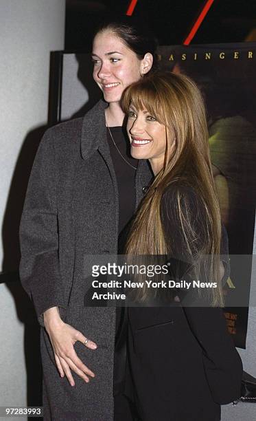 Jane Seymour and daughter Jenny at premiere of the movie "I Dreamed of Africa" at the Sony Theater Lincoln Square.