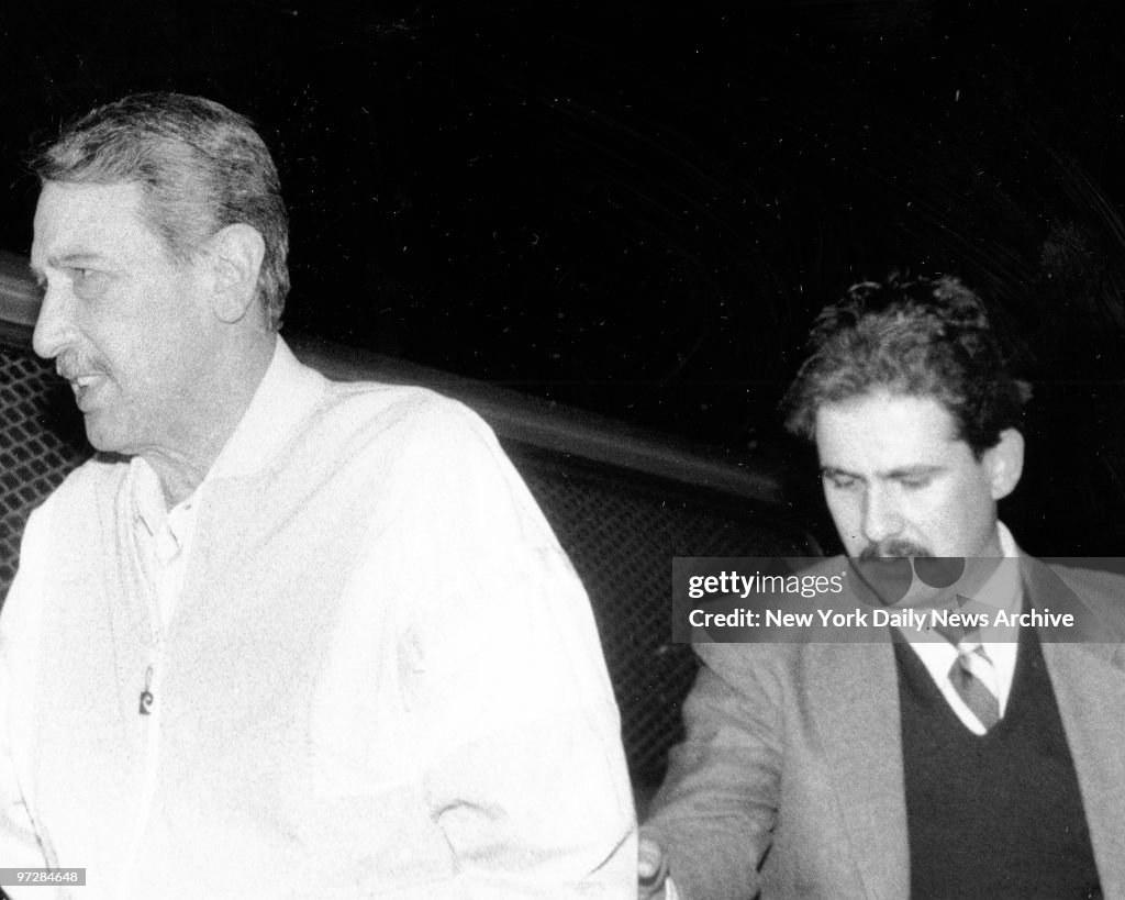 Fugituve caught Alphonse Persico (Allie Boy) being brought i