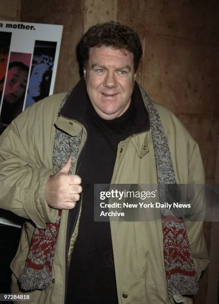 George Wendt arrives for the premiere of "Six Ways To Sunday" at the Village East Cinema.