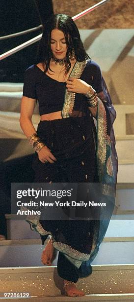 Madonna accepts Versace award during VH1 Fashion Awards at Madison Square Garden.