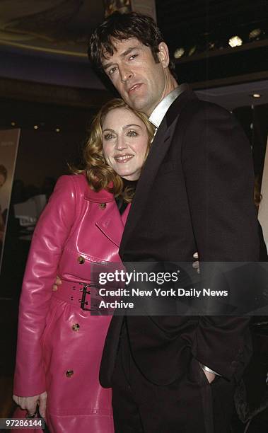 Madonna and actor Rupert Everett get together at the premiere screening of the movie "The Next Best Thing" at the Loews Cineplex E-Walk in Times...