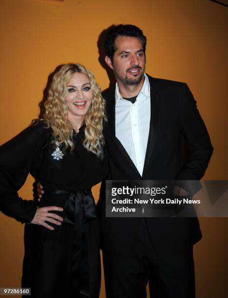 Madonna and Guy Oseary at the Cinema Society Screening ..of Madonna's " Filth And Wisdom " held at the Landmark Sunshine Theater